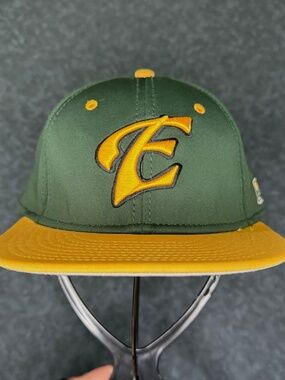 The Game Pro Eastern Fitted Hat GP400- Size 7 - Green and Yellow